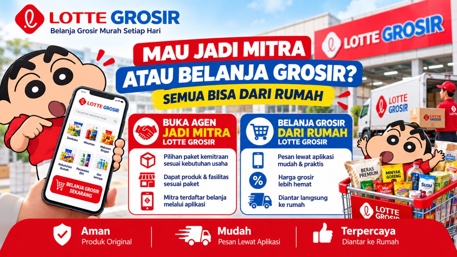 Mau Jadi Mitra Atau Belanja Grosir Lotte Grosir
