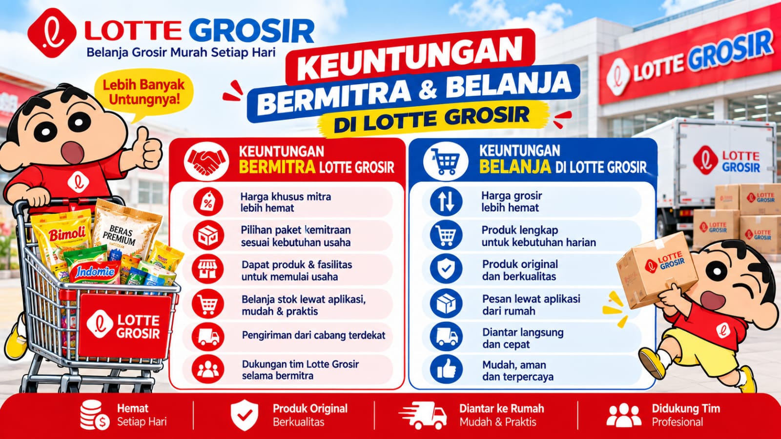 Keuntungan Bermitra dan Belanja di Lotte Grosir